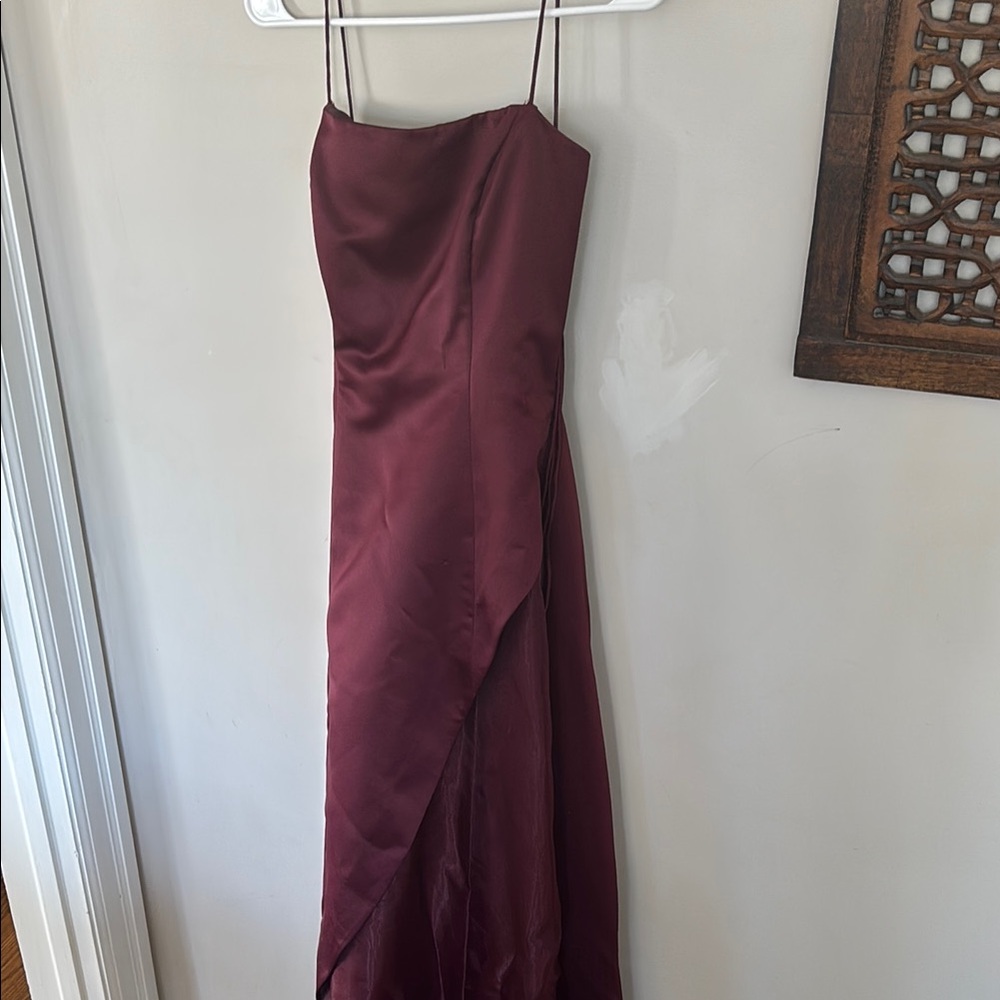 Vintage (90s?) Burgundy Prom Dress